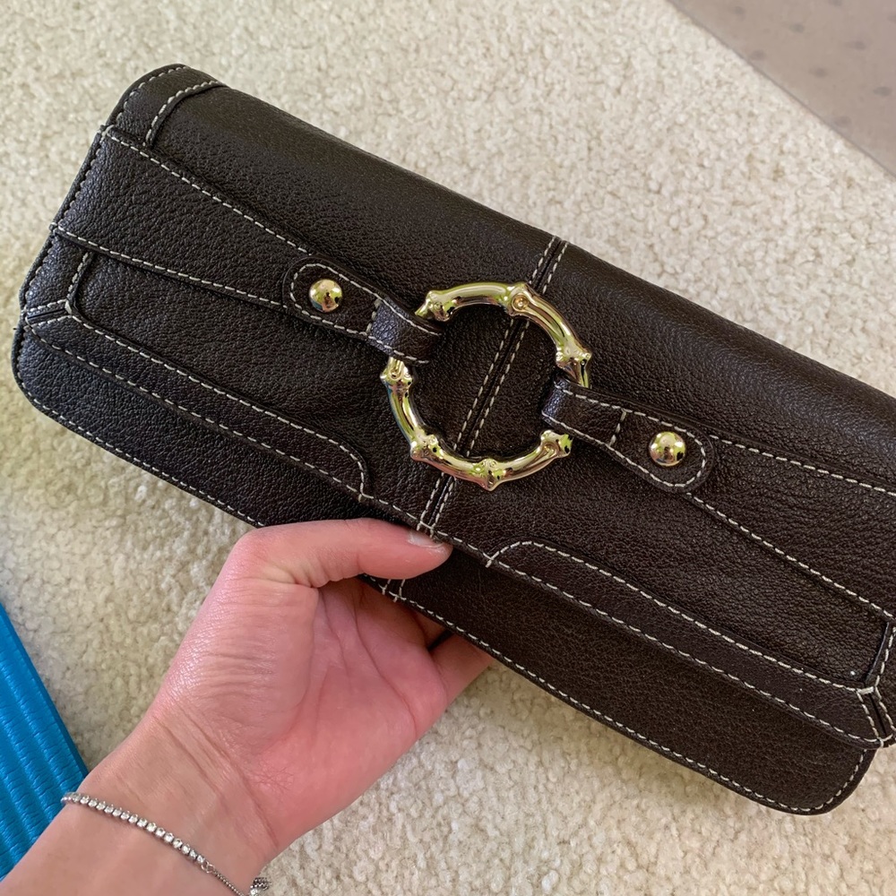Brown clutch Ann Taylor loft